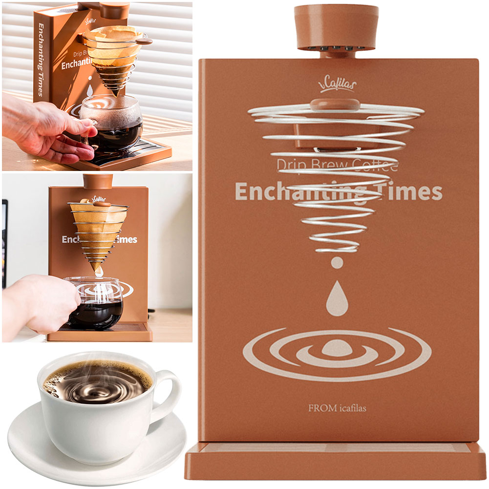 Home Office Library - Electric Coffee Machine with Filter Paper