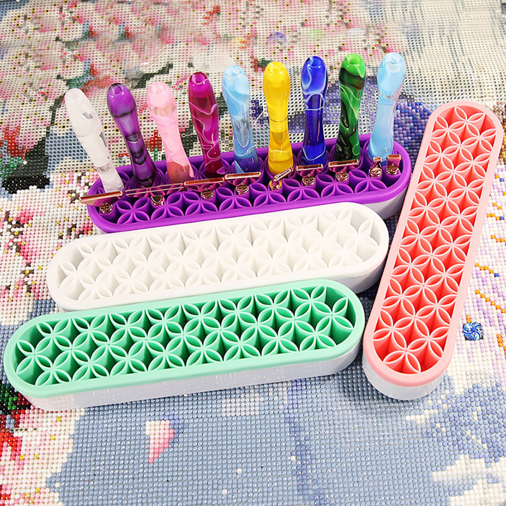 Pen Holder Organizer - Silicone Pen Holder for Diamond Painting