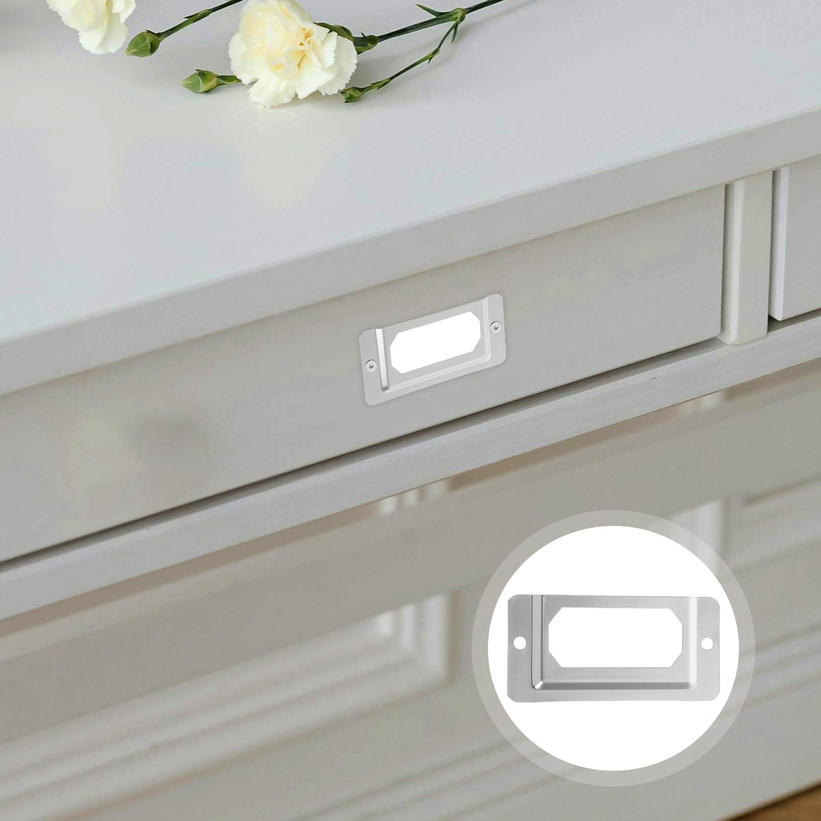 50Pcs Cabinet Drawer Label Hol - Home Office Library review and price