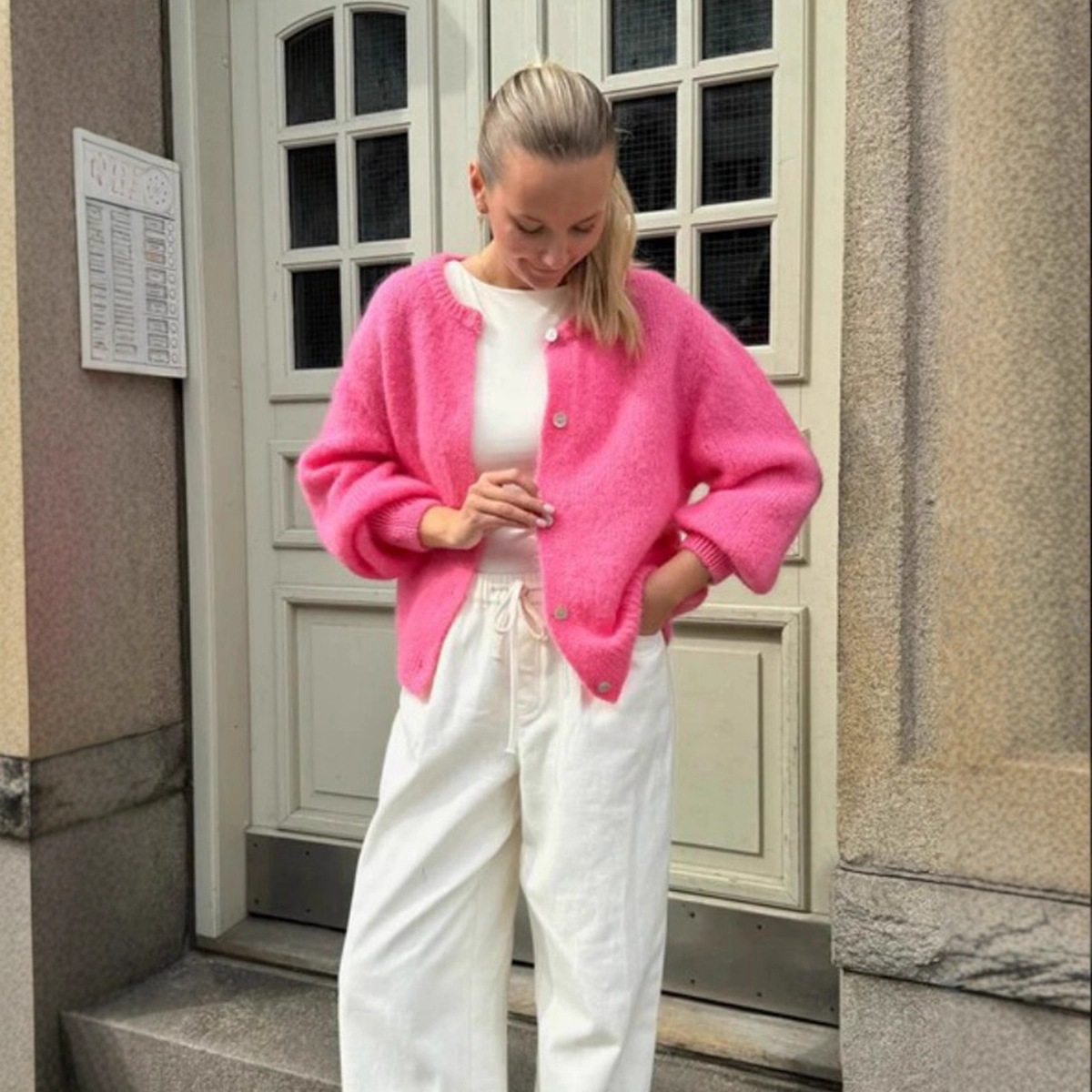 Sweet Macaron Wool Cardigan Sw - Home Office England review and price