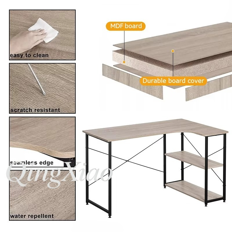 L Shaped Corner Desk With Book - Home Office L Shaped Desk review and price