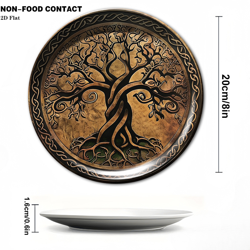 1pc Round Ceramic Wall Plate w - Home Office Contact review and price