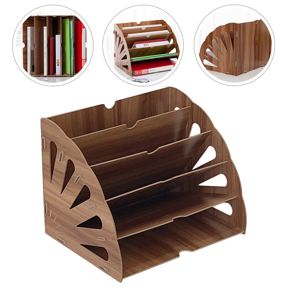 1Pcs Wooden Bookshelf Fan-Shap - Home Office Library review and price