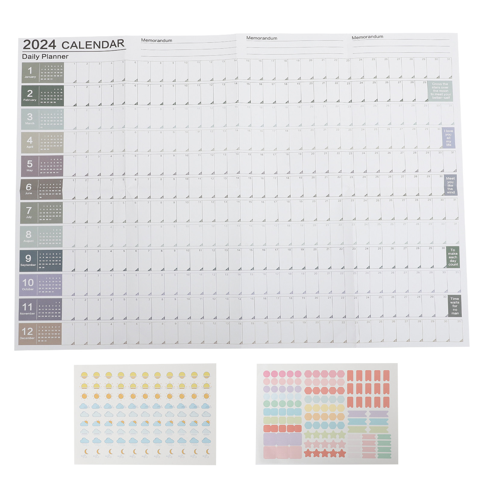 1Set Yearly Wall Hanging Calen - Home Office 2024 review and price