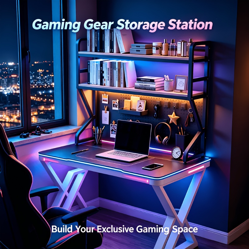 2-Tier Black Metal Pegboard De - Home Office Headset review and price