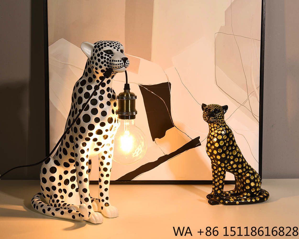 Modern Art Animal Leopard Resi - Home Office Lamp review and price