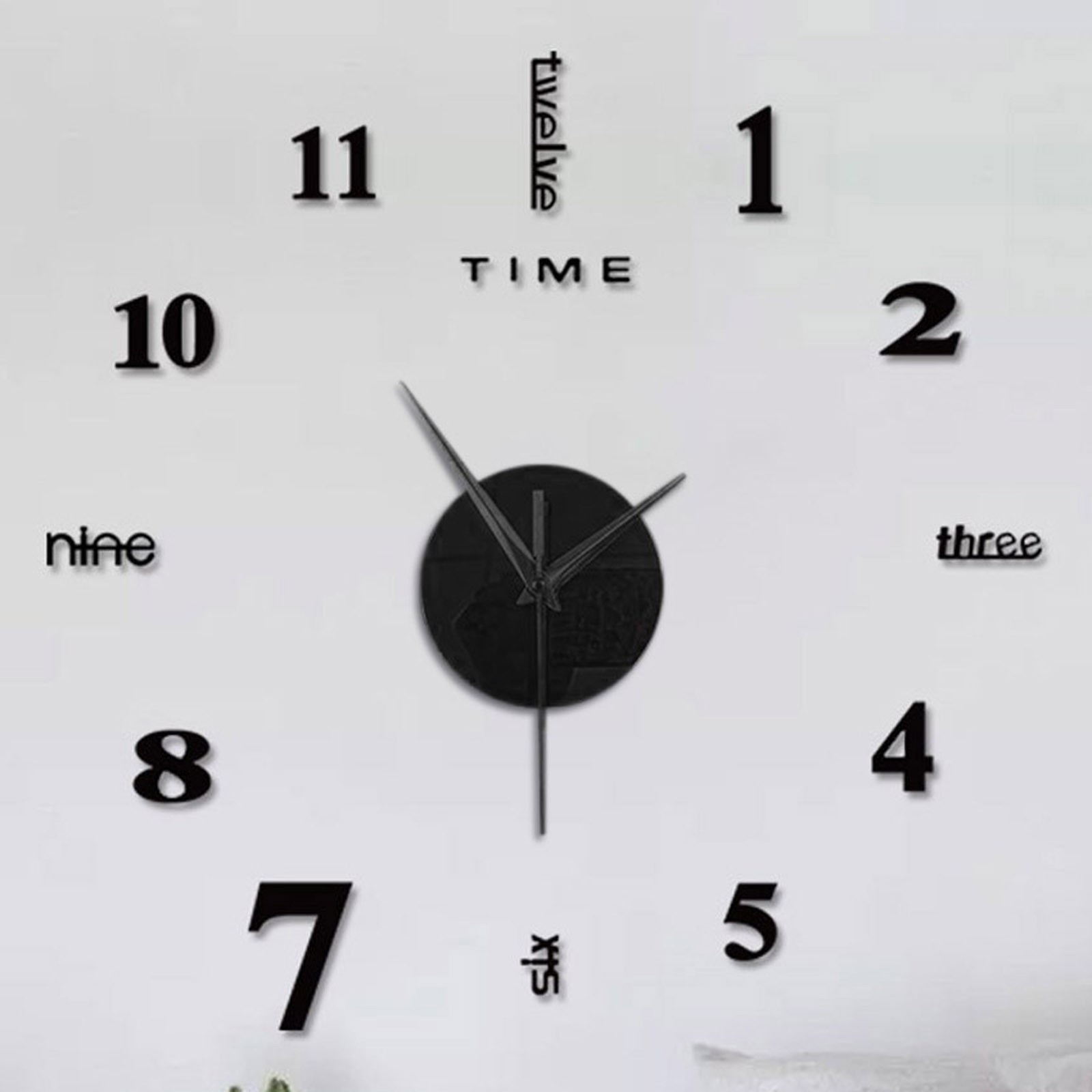 Frameless Diy Wall Mute Clock  - Home Office Hours review and price