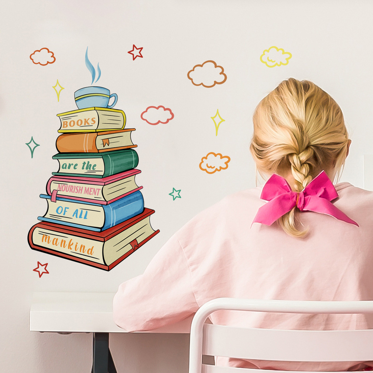 Never Stop Reading Wall Decals - Home Office Library review and price