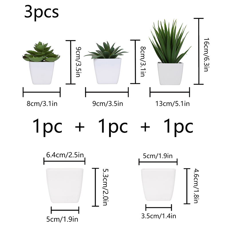 3PCS Artificial Evergreen Plan - Home Office Layout review and price